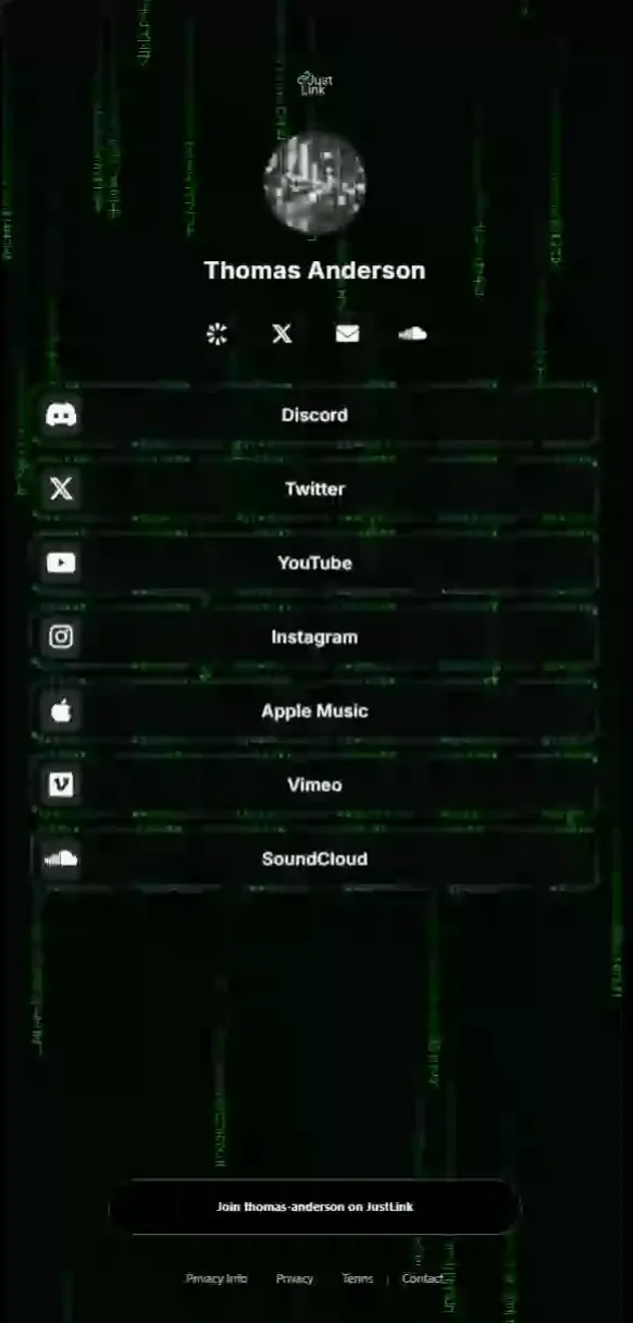 Matrix theme preview